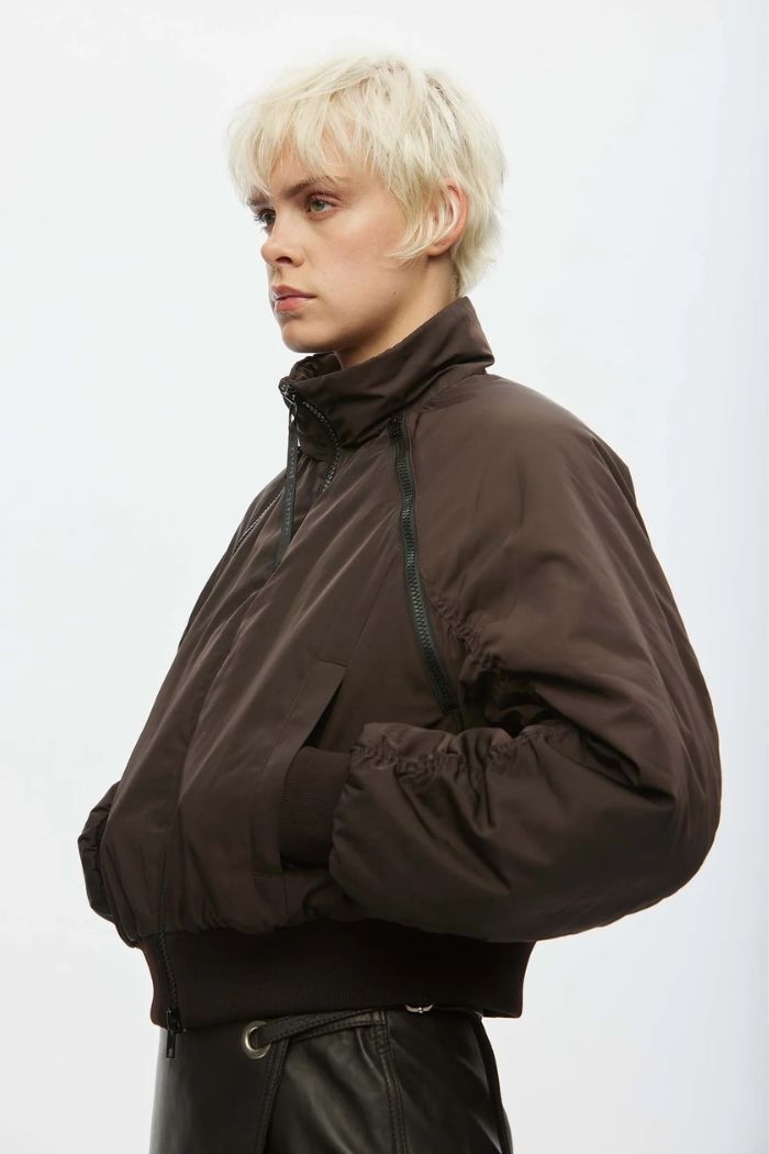 Oval Square, Alive Bomber jacket, Chocolate